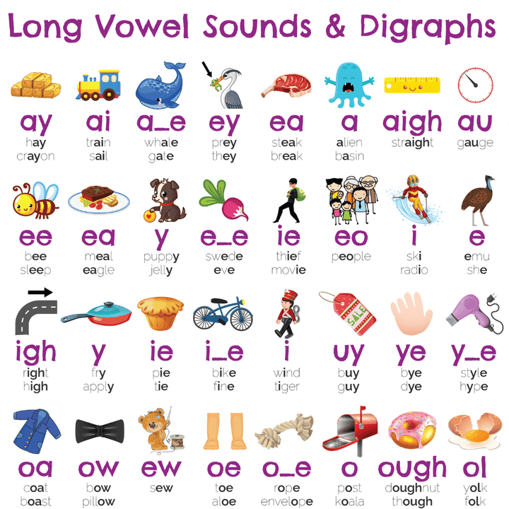 Phonics Spelling and Digraphs Reference Guides