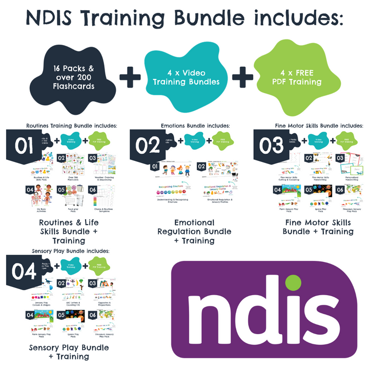 NDIS Autism BUNDLE: Fine Motor Skills, Emotional and Sensory Regulation Training
