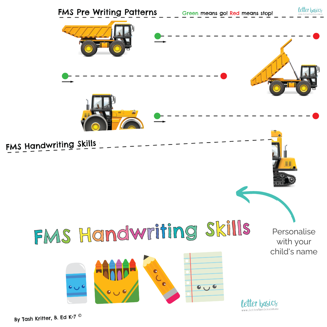 FMS Personalised Handwriting Worksheets