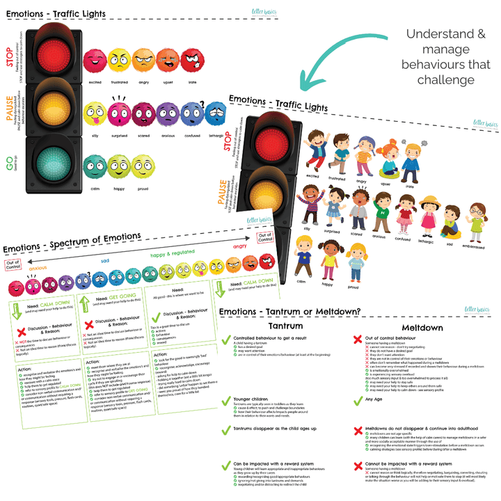 Traffic light behaviour management system and the difference between meltdowns and tantrums