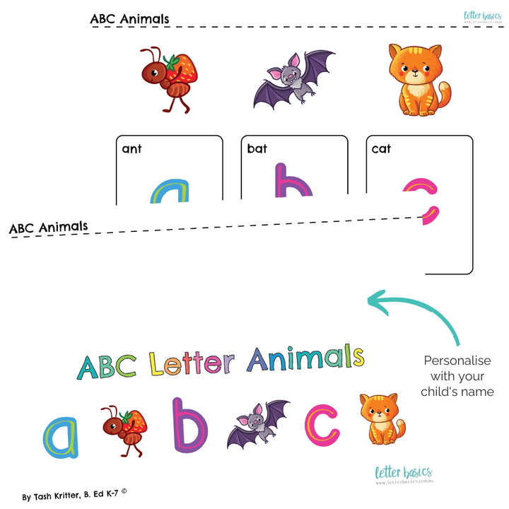 alphabet letter sounds and animals