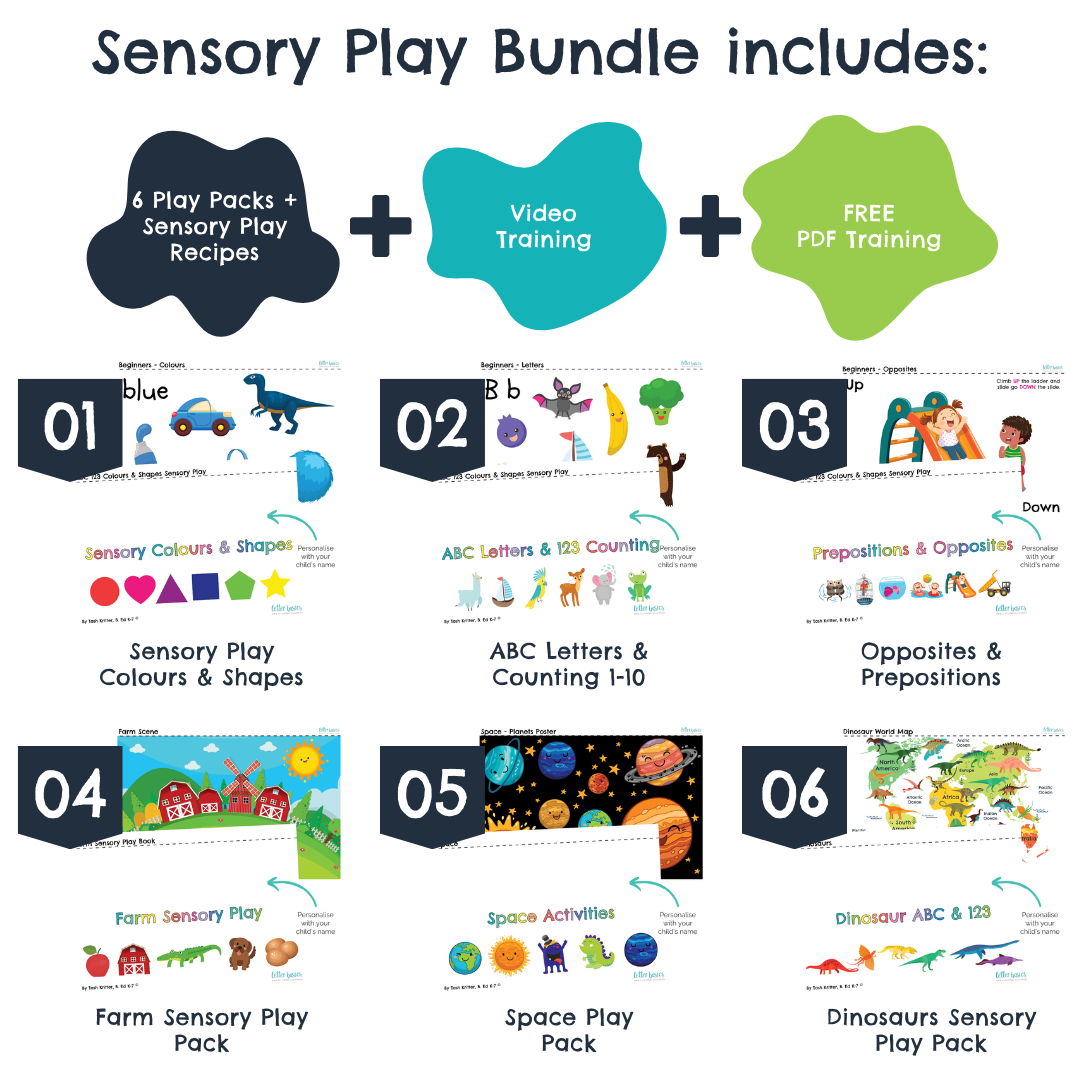 Beginners Sensory Play Ideas and Recipes with video training