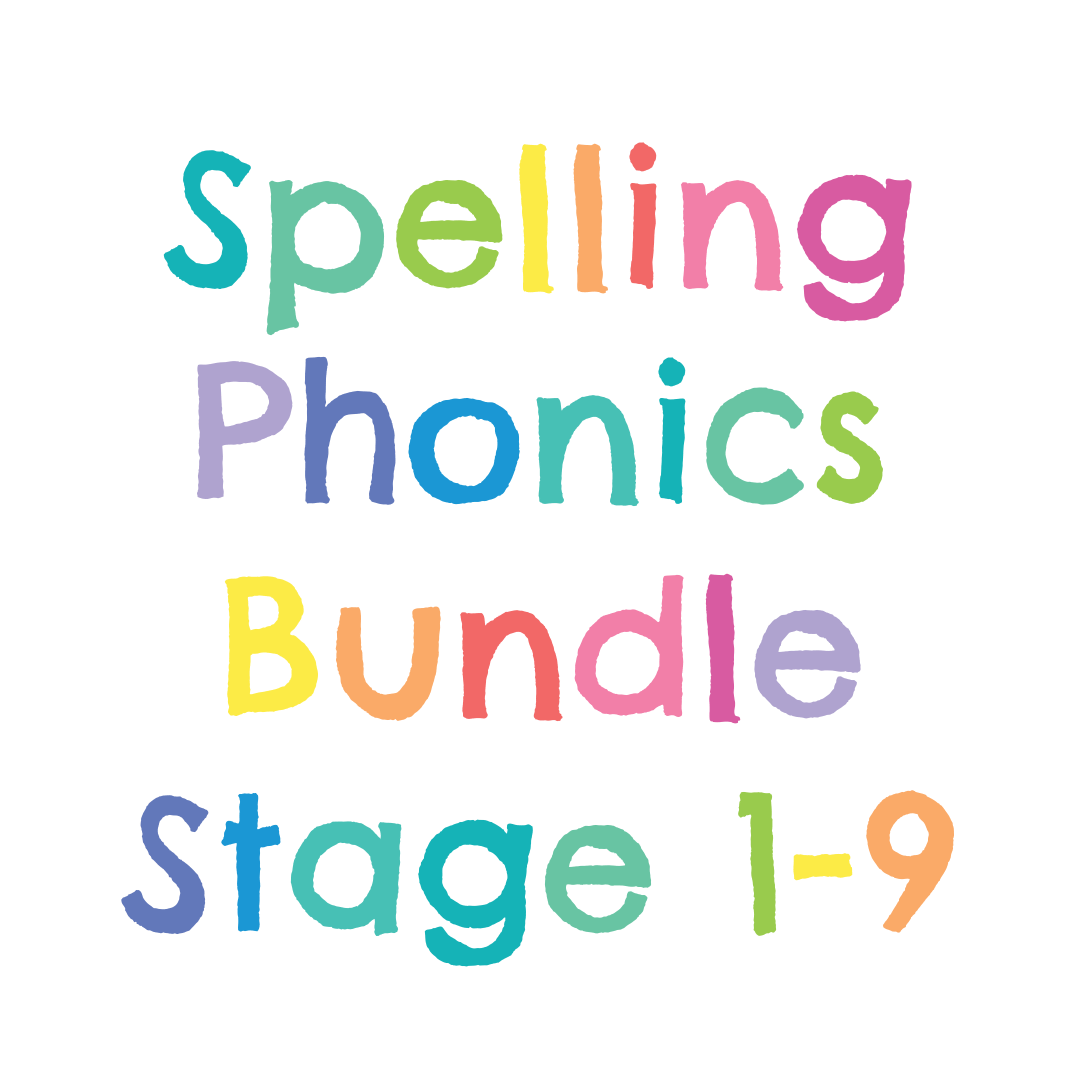 BUNDLE: Complete CVC Spelling, Reading and Writing Activities Stages 1-9